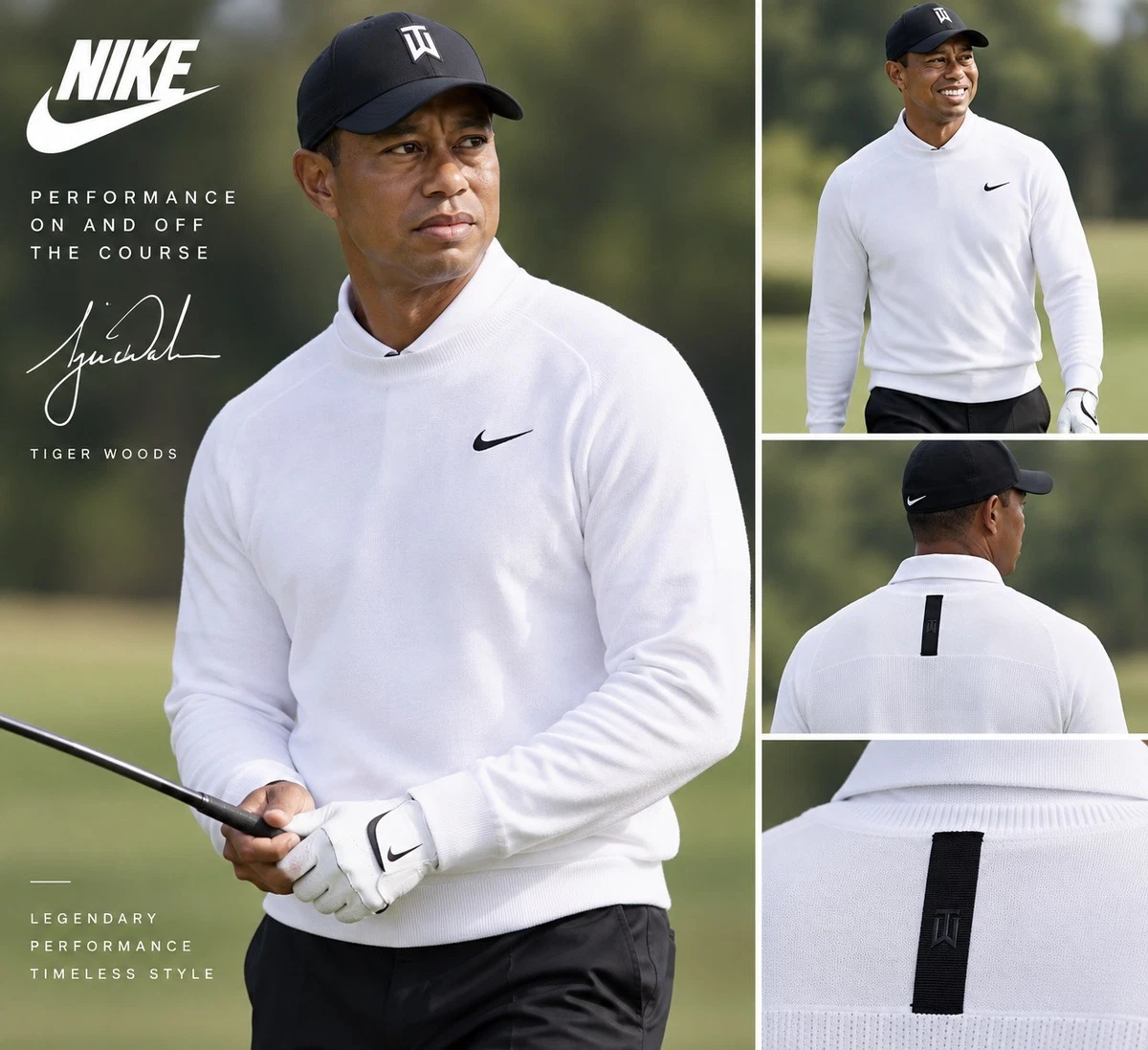 Nike White Golf Shirts & Tops for Men for sale | eBay