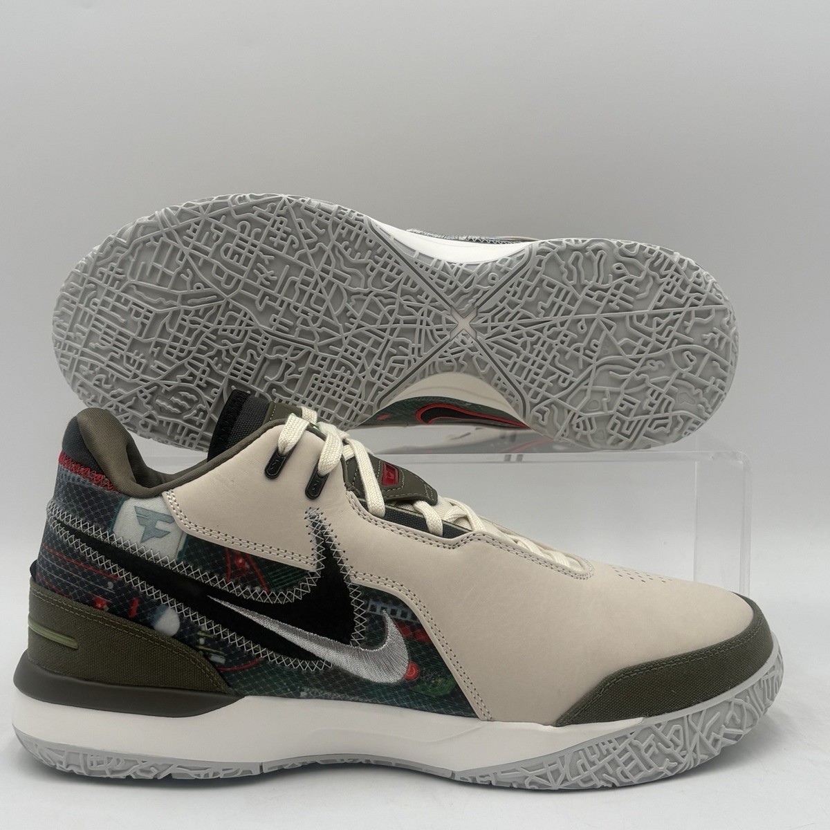 8.5 MEN\'S NIKE ZOOM LBJ NXXT GEN AMPD FAZE LIGHT CREAM HF0715-200 SNEAKERS Mens Size 12 Nike Lebron NXXT Gen AMPD Light Cream  main image 4