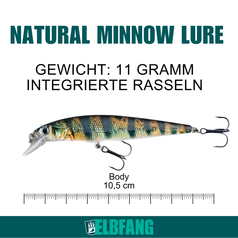 ✅ELBFANG Wobbler Set Zander & Hecht | Köder Kunstköder Angelset - Bild 3 von 4
