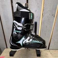 Atomic LiveFit 70 25.5 Women s Ski Boots Black White Teal Alpine Downhill
