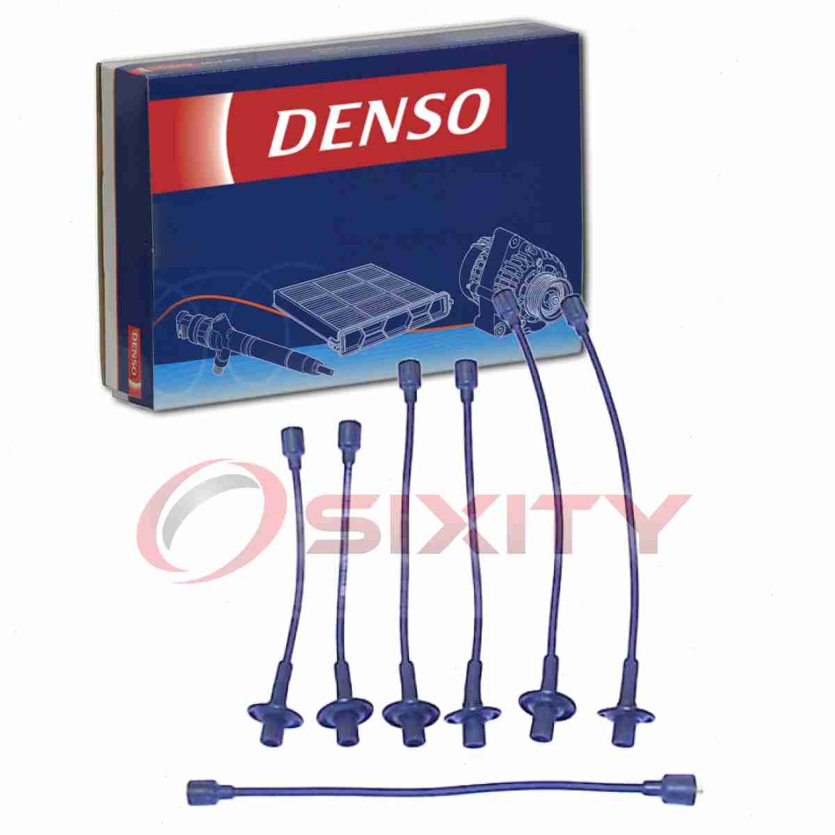 Denso Spark Plug Wire Set for 1969-1974 Dodge W200 Pickup 3.7L L6 Ignition ee