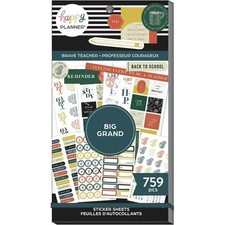 HAPPY PLANNER - STICKER BOOKS - 759 PCS - 2 BOOKS - BRAVE TEACHER