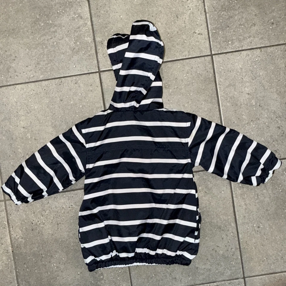 Parche de calabaza | Jersey con capucha a rayas | Bolsillo secreto y resistente al agua | Talla 2 Foto 4 de 4