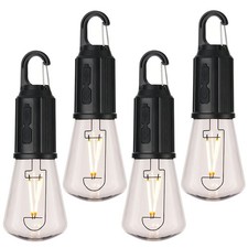 4x LED Lantern Camping Light Tent Lamp USB Night Light 3 Brightness Modes