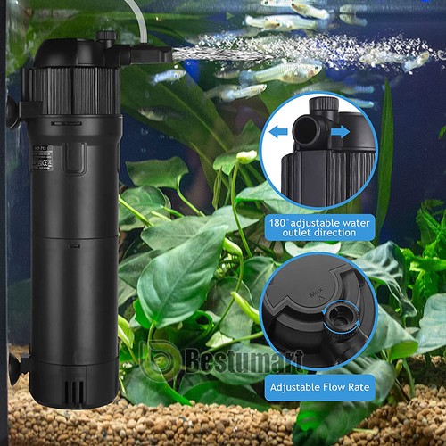 211 Gallonen Aquarium Filter 18 W UV Sterilisator Licht Aquarium Teich Klärer Pumpe - Bild 9 von 20