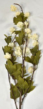 Cerámica Granero Imitación Marfil Lúpulo Rama Flores Artificiales 42" Tallo NUEVO
