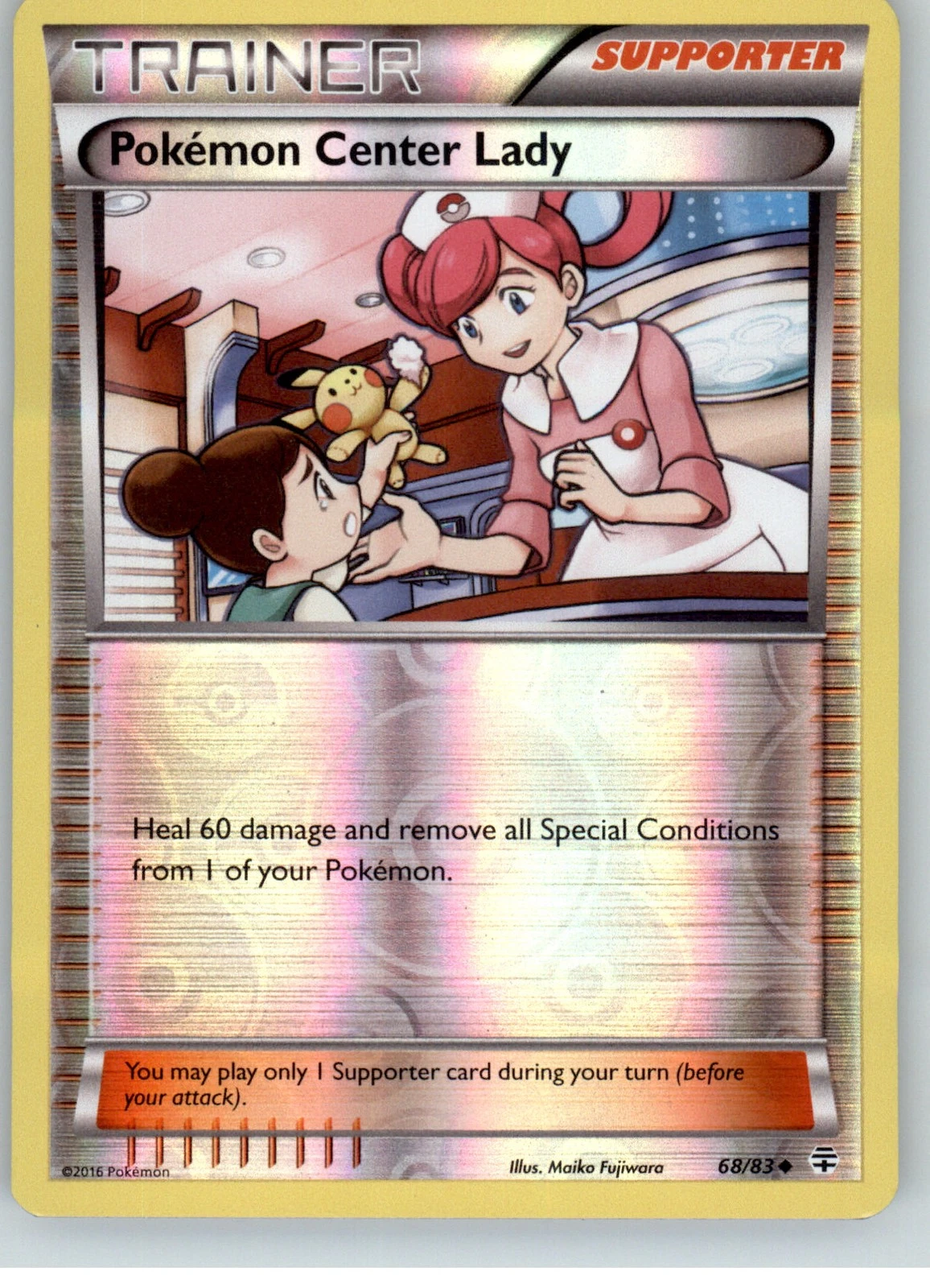 Pokemon Center Lady - Generations - Reverse Holo LP - #68/83