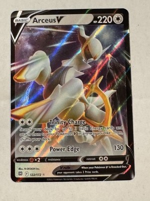arceus pokemon card amazon Pokémon Legends: Perfect for collectors and enthusiasts. Arceus V 122/172 Swsh09: Brilliant