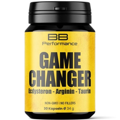 GAME CHANGER   Ecdysteron + Arginin + Taurin | Pre-Workout Booster | 30 Kapseln