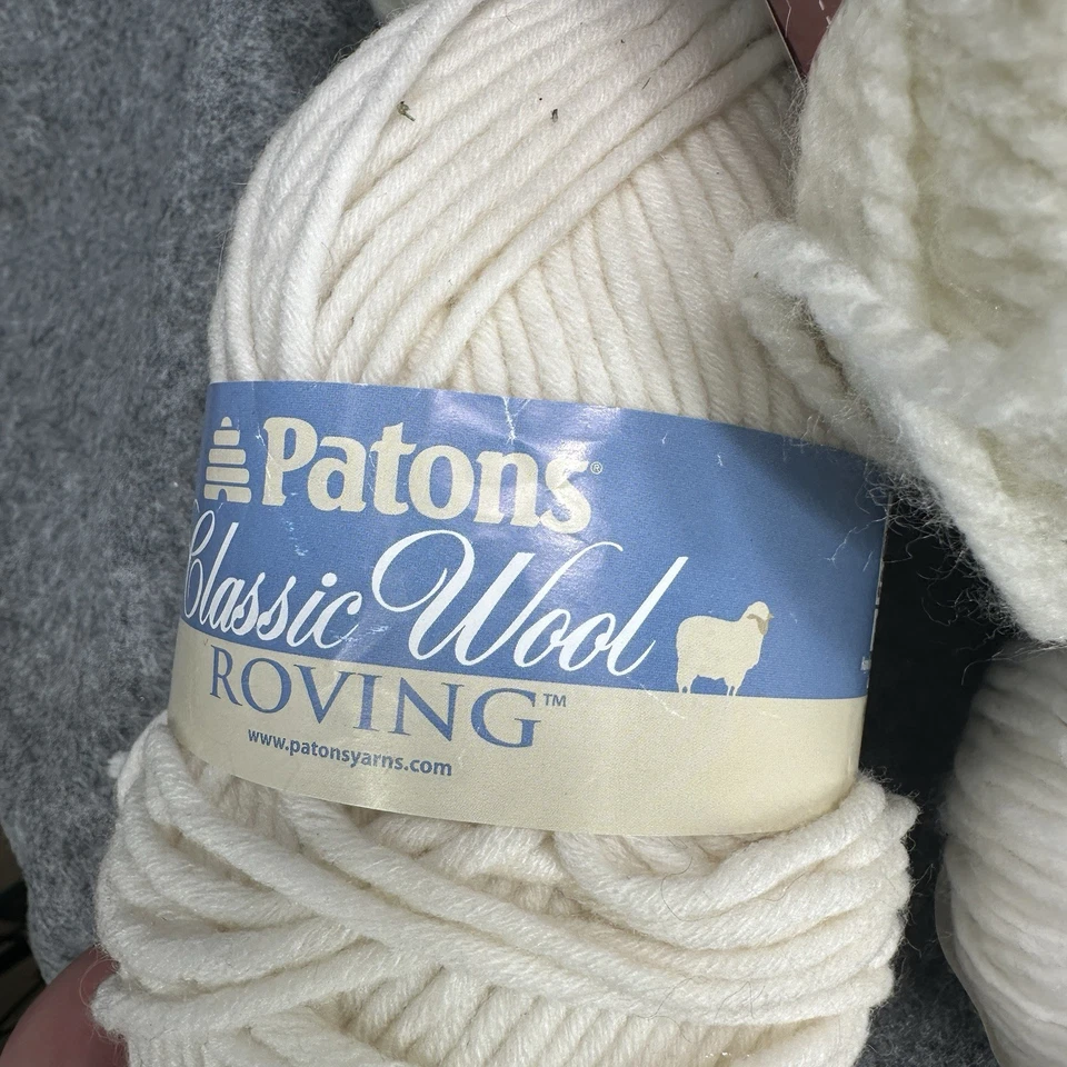 Lote de 24 madejas de hilo bolas e hilo texturizado marfil lana mezcla algodón itinerante Foto 3 de 4