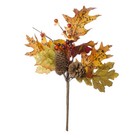 Fall Floral Artificial Fall Pick With Pine Cones and Berries Fall Colors 14 I...