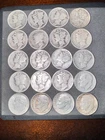 20 90% Silver Dimes Lot - 15 Mercury & 5 Roosevelt WORTH A LOOK! GOOD YEARS!