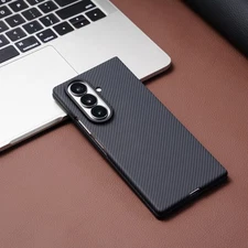 For Samsung Galaxy Z Fold 7/6/5/4/3 Thin Magnetic Carbon Fiber Shockproof Case