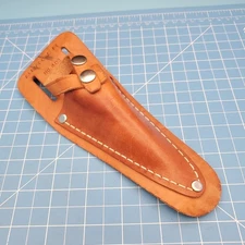 Berger 402 Transit Plumb Bob Tool Holster Brown Leather Belt Pouch Case 8"x4.25"