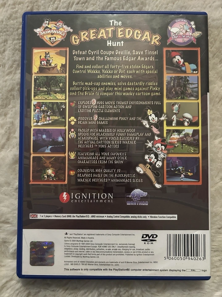 Animaniacs: The Great Edgar Hunt (Sony PlayStation 2) - PAL - PS2 - Image 2 of 3