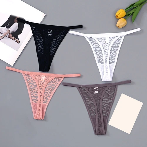 Lace Adorned Women's Comfort Fit TBack Style Undergarment for All Occasions