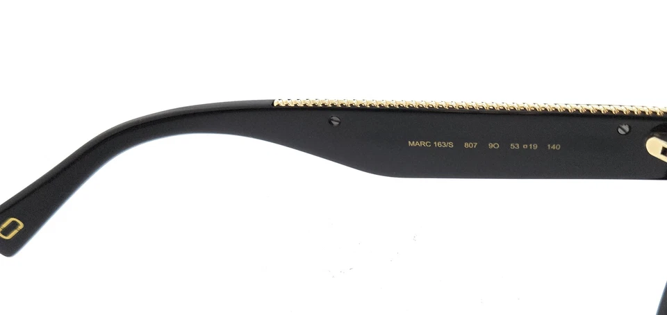 Marc Jacobs MARC163S 0807 Black Square Chain Sunglasses - Изображение 4 из 4