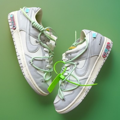 Nike Dunk Low Off-White Lot 7 Sneaker DM1602-108 Men s 8.5