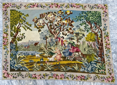 3x4 ft Vintage French Floral Romantic Tapestry Goblin Wall Hanging  Decorative