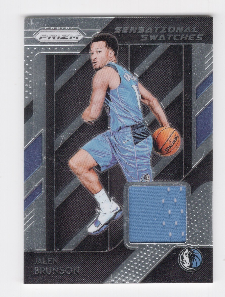 2018-19 PANINI PRIZM BASKETBALL SENSATIONAL SWATCHES JALEN BRUNSON MAVERICKS #76