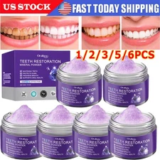 Purple Teeth Restoration Mineral Powder, Mineral Tooth Powder, Dental Restorat