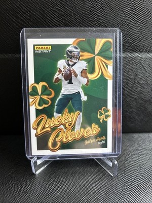 2025 Panini Instant Jalen Hurts Lucky Clover Insert #4 Philadelphia Eagles