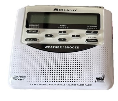 Midland WR-120EZ NOAA Weather Alert Radio   Digital Emergency Alarm-Works Tested
