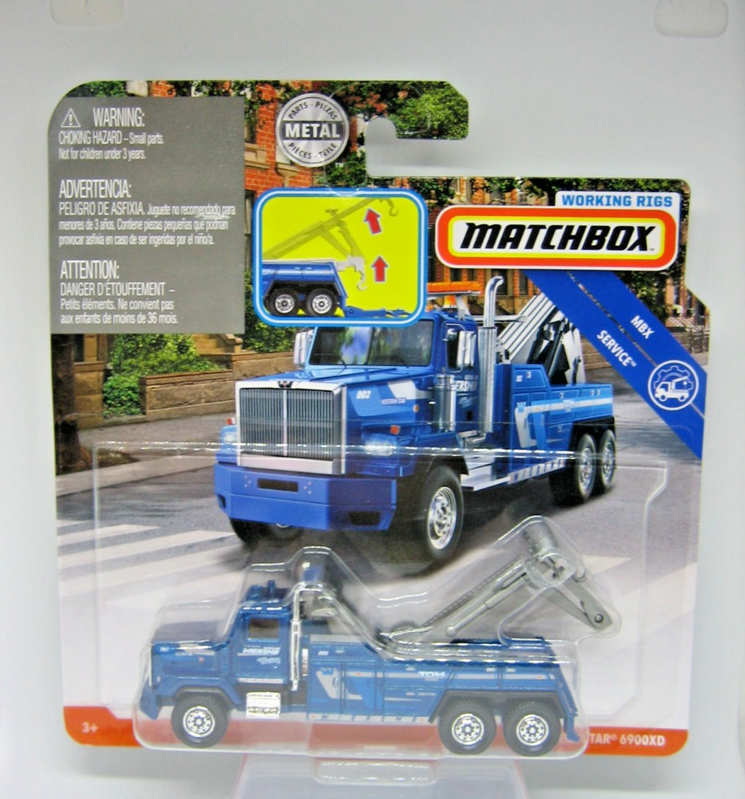 2019 Matchbox MBX Service Working Rigs Western Star 6900XD Tow