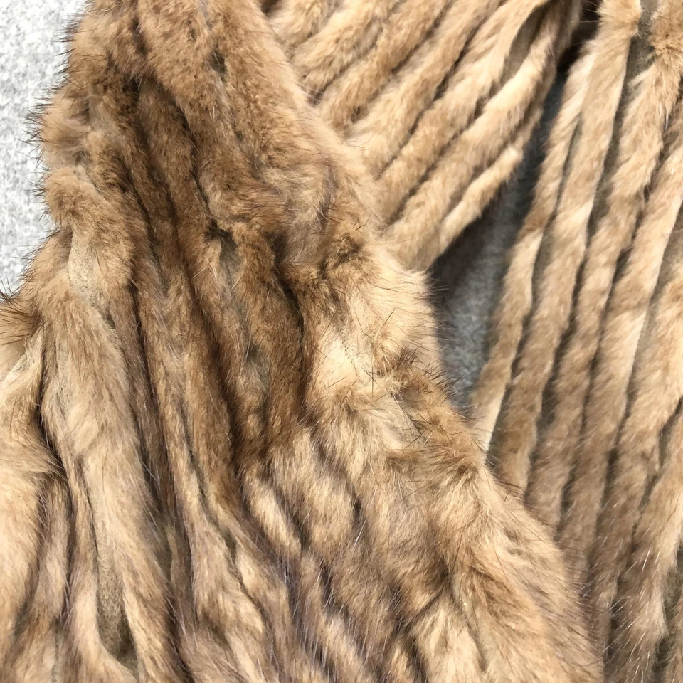 Chaqueta De Colección Dillard's Para Mujer XL Marrón Ming Bemberg Hecha en Corea Abrigo de Felpa Años 90 Foto 4 de 4