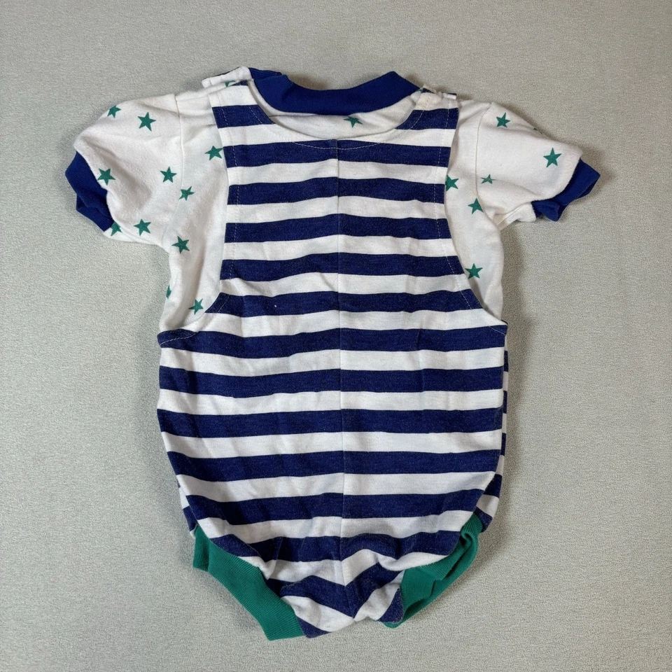 Vintage Baby Toddler Boys Clothing Lot of Overalls Size 3-9 Months Baseball - Image 3 of 4