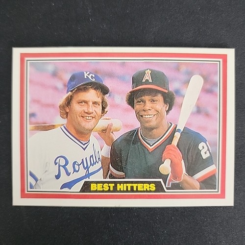 1981 Donruss - Best Hitters In Baseball George Brett, Rod Carew #537