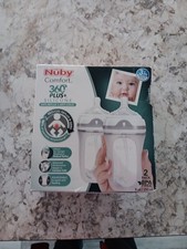 Nuby Comfort 360 Silicona Suave Anti Reflujo Cólico 8oz Biberón Paquete de 2 Sin BPA