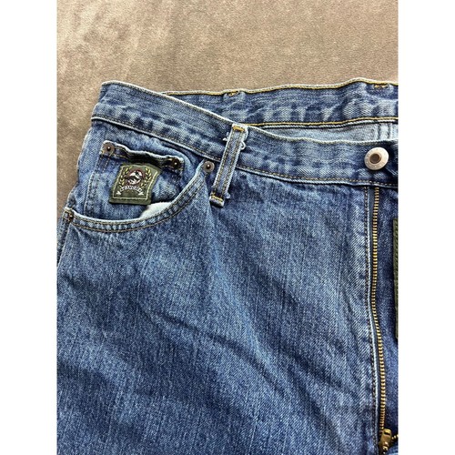 Cinch White Label Straight Button Denim Medium Wash Jeans Herren Größe 38x34 Blau - Bild 6 von 8