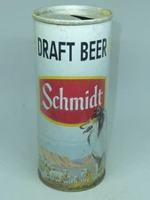 Empty Top Opened 16oz Schmidt Draft Beer Scenic Series S.S. Tab-Top