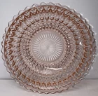 Vtg Jeanette Pink Depression Glass “Buttons & Bows” Or “Holiday” Serving Bowl