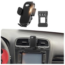 soukeo Upgraded Car Phone Holder 2012-2013 Golf R  2010-2014 Golf/GTI, Black