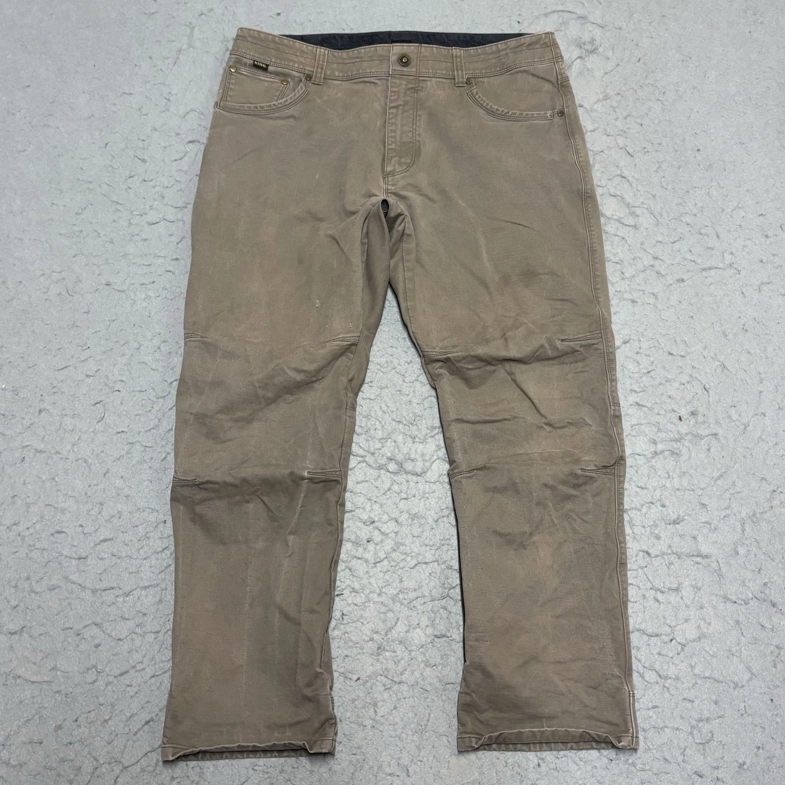 Kuhl Rydr Pants Mens 36x30 (Fits 36x29) Vintage Patina Dye Canvas Outdoor Hiking