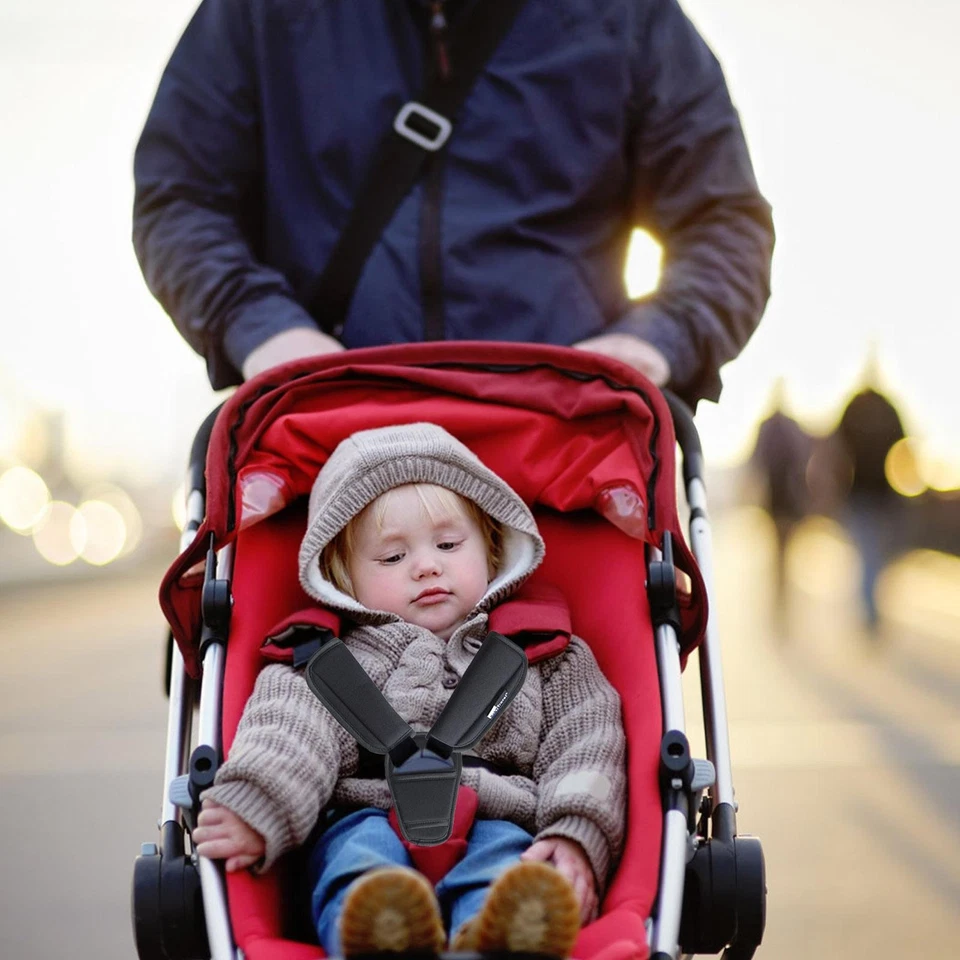 3X Car Seat Belt Pads Safety Cushion Shoulder Strap Covers Harness For Baby - Image 3 of 4