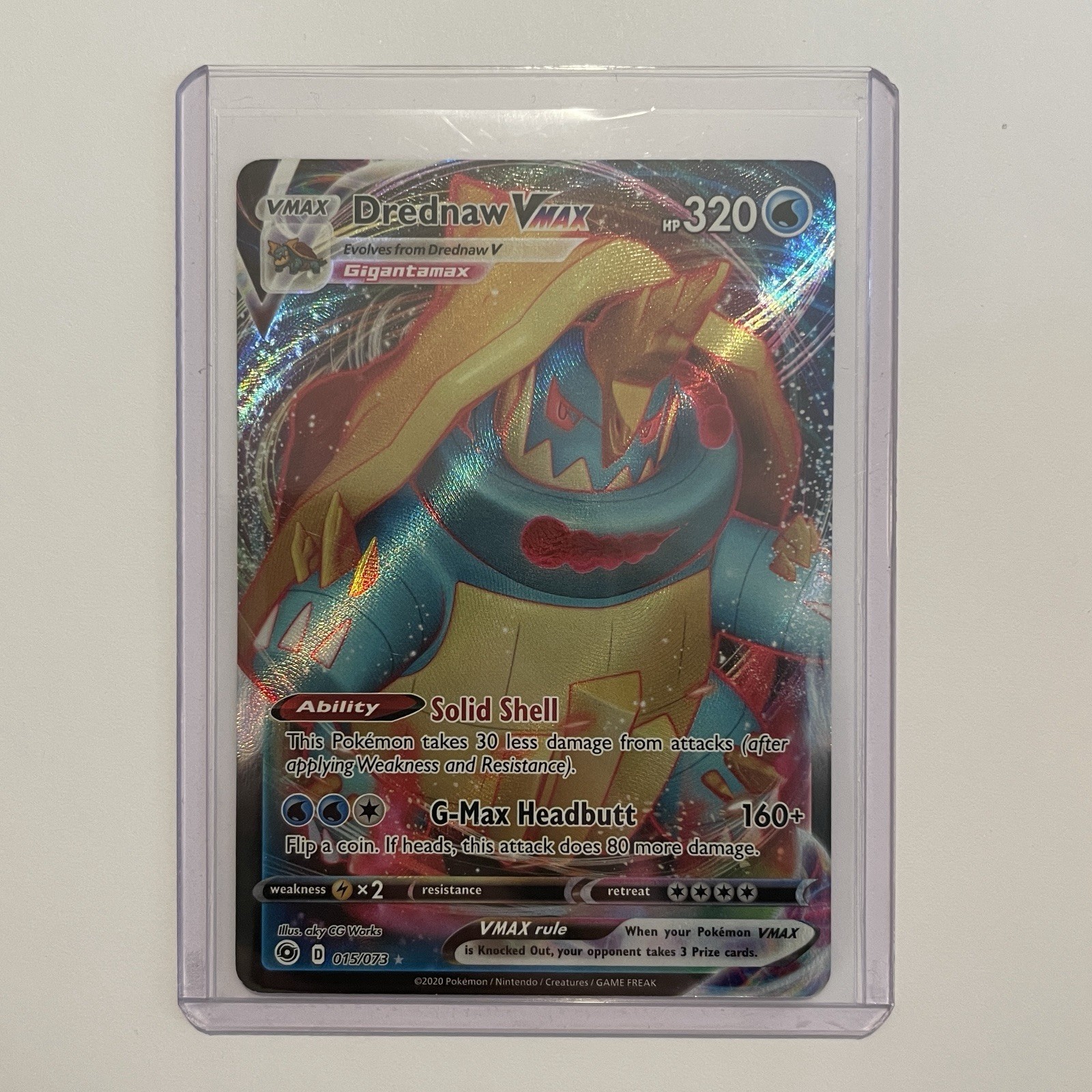 Drednaw VMAX 15/73 Champions Path Pokemon TCG Card- mint/nm