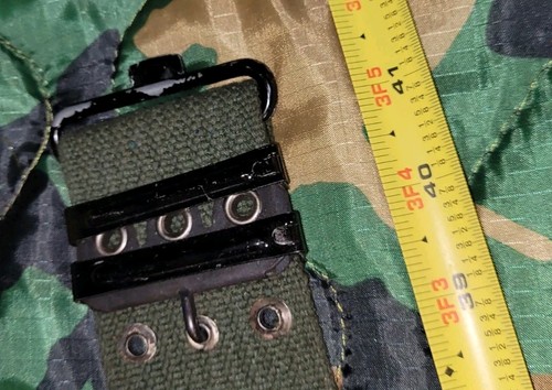 Vintage Military Style Web Belts Green And Brown - Picture 11 of 11