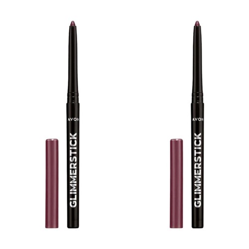 NEW Avon Glimmerstick Retractable Eyeliner - Majestic Plum 0.28 g / Set of 2 - Picture 11 of 15