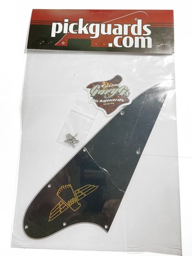 Made In USA 3 Ply Black Pickguard for Epiphone Thunderbird Bass OPTION 1 +Decal - Picture 10 of 12