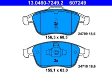 ATE 13.0460-7249.2 brake pad set, disc brake for, Renault