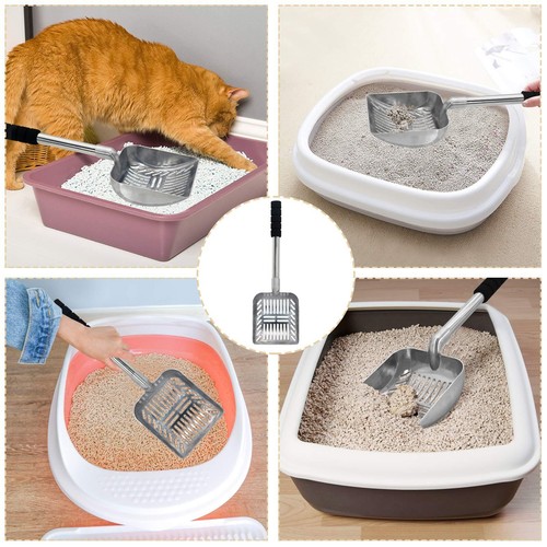 Cat Litter Scoop Metal Cat Litter Scooper Long Handle Cat Scoop Detachable St... - Picture 5 of 7