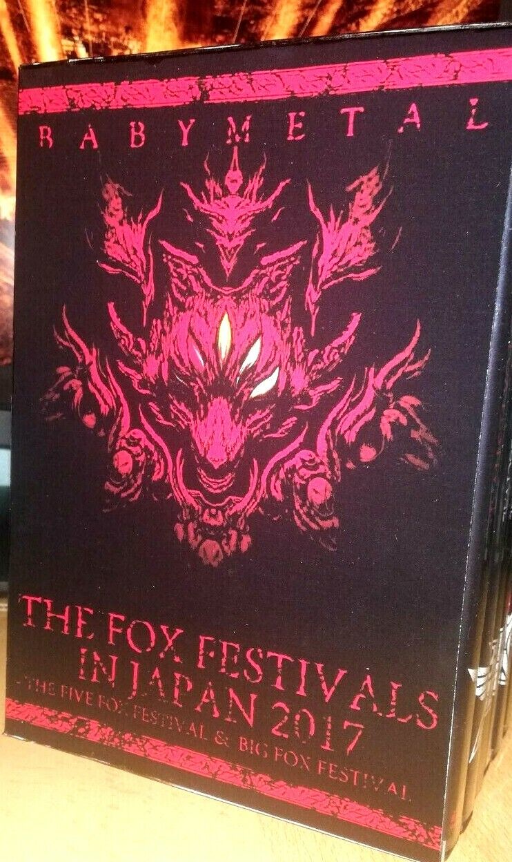 BABYMETAL box 6 dvd disc - The Fox Festival 2017 (su-moa-yui) gold,...