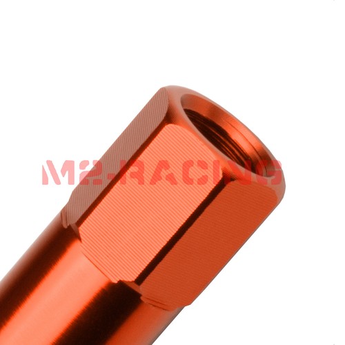 Orange 20pcs M12X1.5mm Lug Nuts Extended Tuner Aluminum Wheels Rims Cap WN02 - Picture 4 of 9