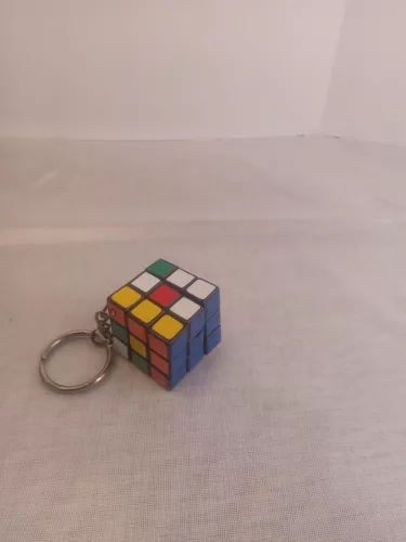 Mini Rubik's Cube 1”X1” Travel Keychain Vintage 80’s