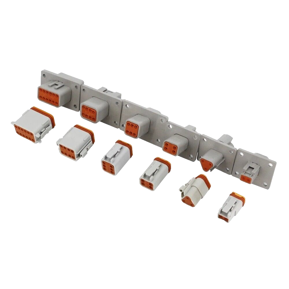 Deutsch DT Series 12 Pin/Way Flange Mount Connector Kit DT04 12PA L012/DT06 12SA - Foto 8