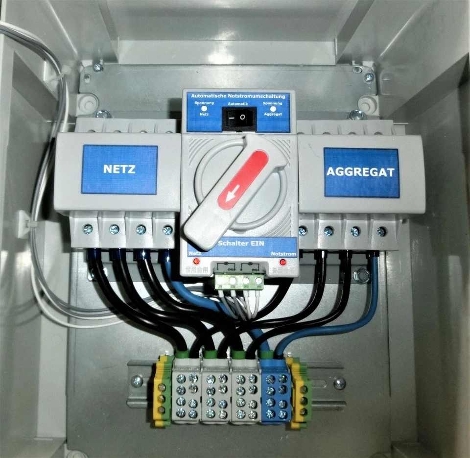 Automatischer Notstromumschalter Netzumschalter für Stromaggregat 63A 4-Polig - Bild 2 von 4