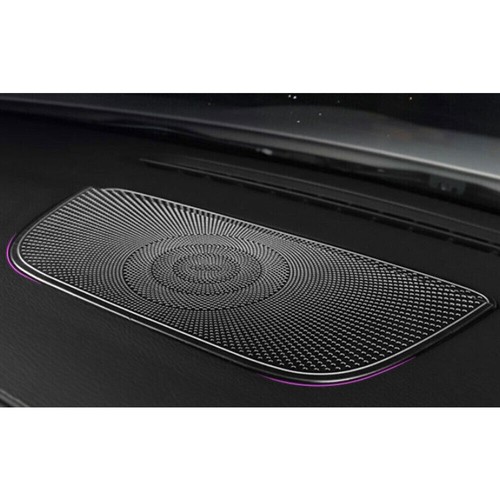 Cubierta de marco de altavoz de acero negro para Benz GLA W156 2020-2022 1 PIEZA - Imagen 8 de 9